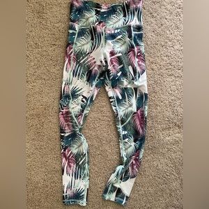 Zyia Leggings Zyia Light N Tight Leggings Hi Rise Tropical Print